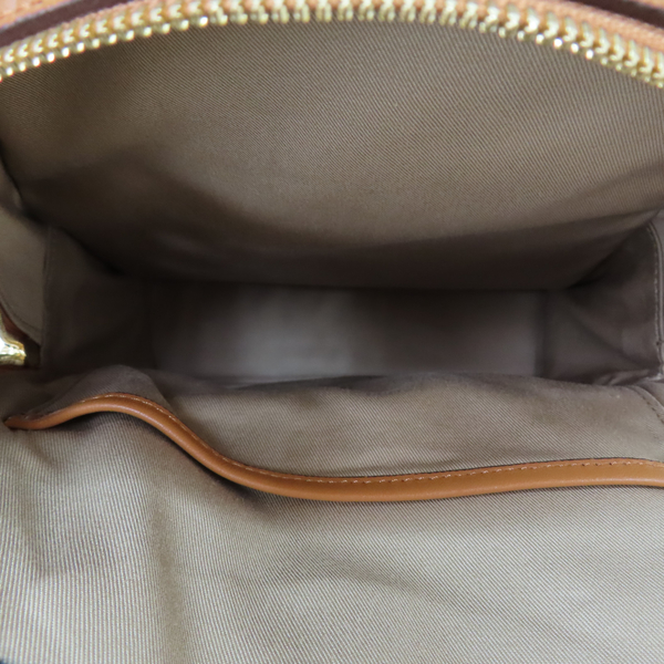 【二手名牌BRAND OFF】MCM 棕色 塗層帆布 rucksack backpack 後背包 金扣 product thumbnail 7