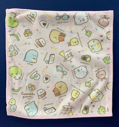 【震撼精品百貨】角落生物 Sumikko Gurashi~SAN-X 方巾/手帕-粉#40183