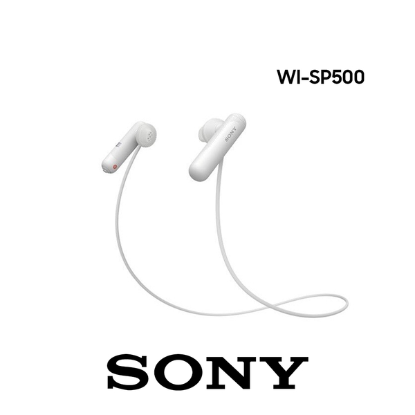 (現貨) 索尼 SONY 無線藍牙運動式耳麥 WI-SP500 IPX4 等級防潑灑 白 公司貨