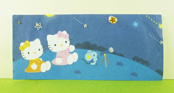 【震撼精品百貨】Hello Kitty 凱蒂貓~卡片-看星星藍