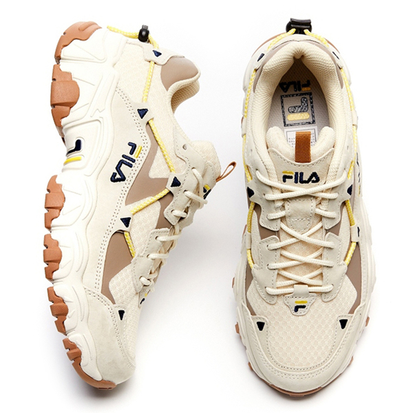 【現貨】FILA FLUID 女鞋 休閒 貓爪鞋 增高 復古 米 奶茶【運動世界】4-C619V-926 product thumbnail 5