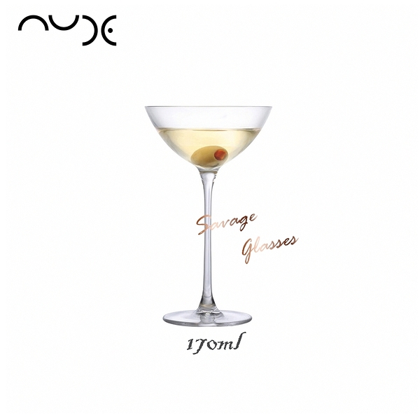 【NUDE】 Savage系列 Coupetini Glasses 水晶調酒杯 170ml 酒杯 高腳杯 水晶玻璃