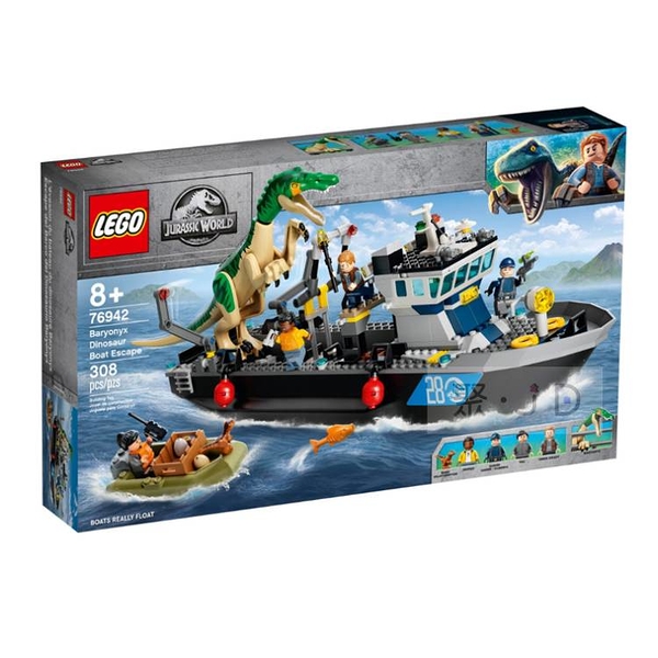 76942【LEGO 樂高積木】Jurassic World 侏儸紀系列 - Baryonyx Dinosaur Boat Escape