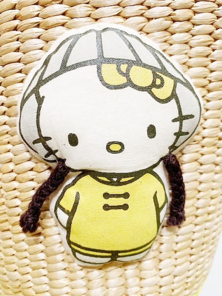 【震撼精品百貨】Hello Kitty 凱蒂貓~日本三麗鷗 kitty 編織手提袋/側背包-越南風情#71608 product thumbnail 3