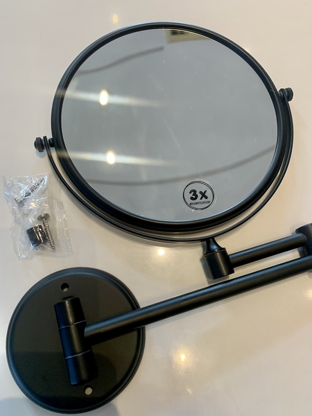 【麗室衛浴】國產 亮面/黑色雙面化妝壁鏡 M1011-C