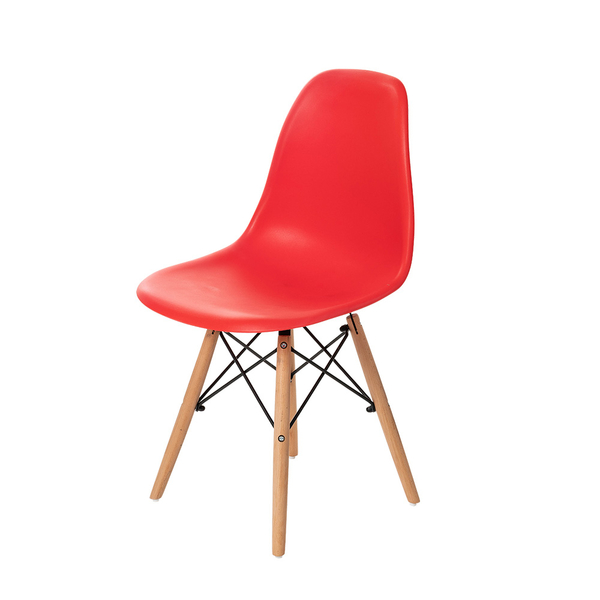 樂嫚妮 北歐復刻餐椅子 咖啡椅 休閒椅 辦公椅-紅 product thumbnail 2