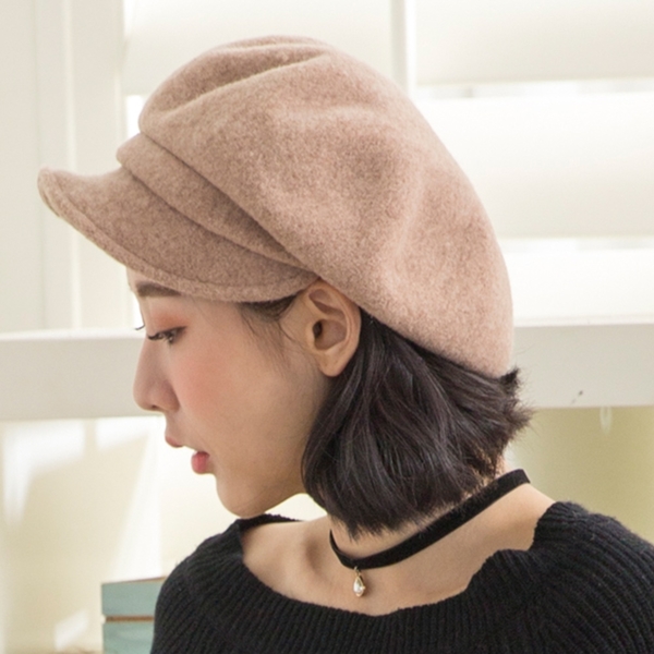 imaco旗艦店 經典素色羊毛貝蕾帽(3色)