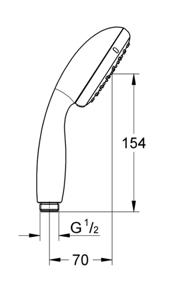 【麗室衛浴】德國GROHE TEMPESTA系列 1段式蓮蓬頭 28214 蓮蓬頭 product thumbnail 2