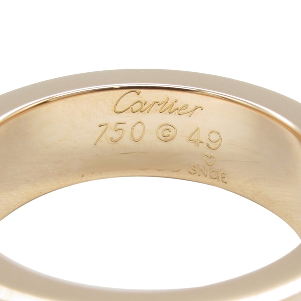 【二手名牌BRAND OFF】Cartier 卡地亞 Love系列 18K玫瑰金 單顆粉鑽 戒指 product thumbnail 4