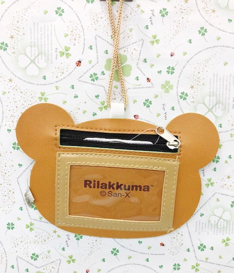 【震撼精品百貨】Rilakkuma San-X 拉拉熊懶懶熊~拉拉熊造型票夾零錢包-哥哥(附繩)#11076 product thumbnail 4