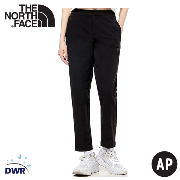 【The North Face 女 防潑透氣排汗褲《黑》】4U8L/DWR/排汗/防潑水/運動褲/休閒褲/跑步