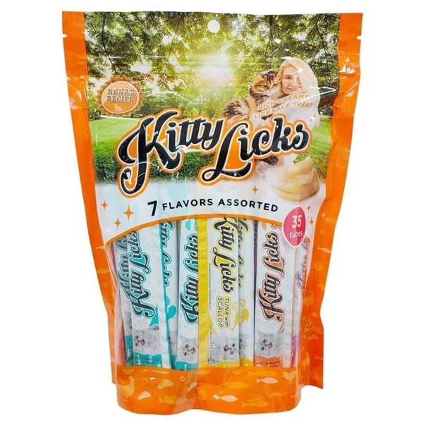 Kitty Licks 甜甜貓肉泥袋裝綜合包 35入/袋裝 條狀包裝方便餵食 貓肉泥『寵喵樂旗艦店』 product thumbnail 2