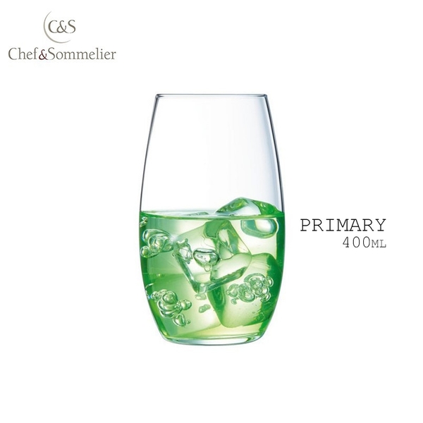 法國Chef & Sommelier PRIMARY玻璃水晶啤酒杯 果汁杯 400ml 水杯 飲料杯 C&S