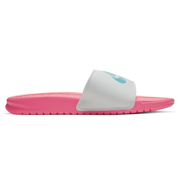 NIKE BENASSI JDI 女鞋 拖鞋 休閒 粉 白【運動世界】343881-616 product thumbnail 3