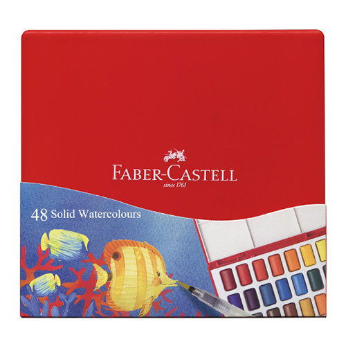 Faber-Castell 輝柏 攜帶型水彩塊套組-48色 576049