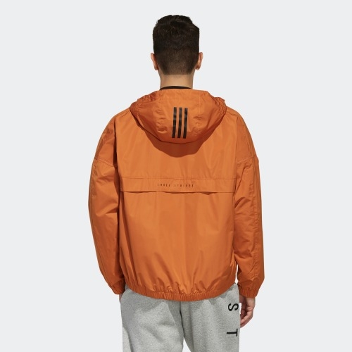 ADIDAS M S2S WV CL JKT 男裝 外套 連帽 休閒 風衣 保暖 舒適 橘【運動世界】ED1929 product thumbnail 4