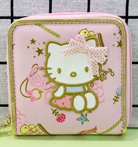 【震撼精品百貨】Hello Kitty_凱蒂貓~三麗鷗 KITTY日本拉鍊短夾/零錢包-仙子#12747