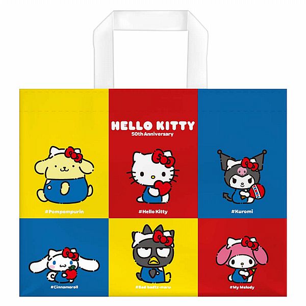 御衣坊 Hello Kitty 50周年超聲波不織布提袋(1入)【小三美日】 DS020432 product thumbnail 2
