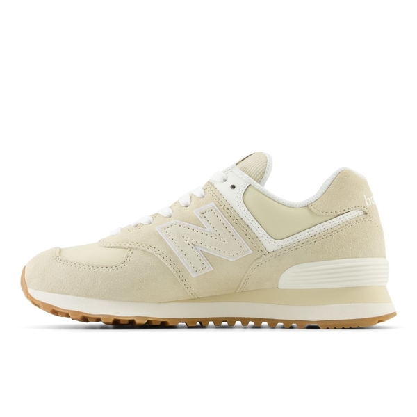 New Balance 女 574 復古 B楦 麂皮 休閒鞋 穿搭 奶茶棕 WL574QB2 product thumbnail 2