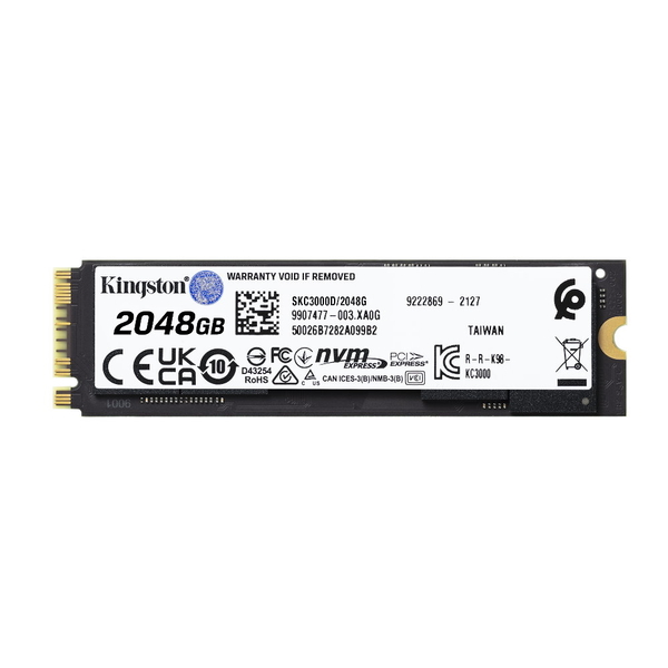 金士頓 Kingston KC3000 2TB KC3000 PCIe 4.0 NVMe M.2 SKC3000D/2048G SSD 固態硬碟