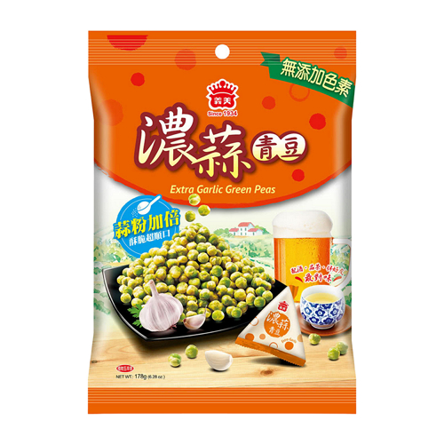 義美青豆袋裝系列(濃蒜/芥末)(178G/袋)【愛買】 product thumbnail 3