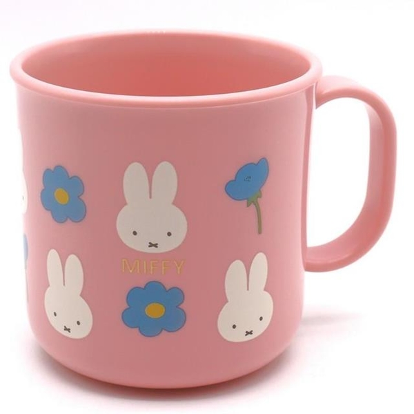 小禮堂 Skater Miffy 米飛兔 兒童單耳塑膠杯 200ml (花朵款)