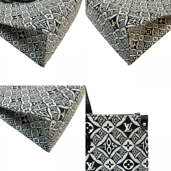 【二手名牌BRAND OFF】LOUIS VUITTON 黑色 白色 帆布 刺繡 OnTheGo GM SINCE 1854 托特包 兩用包 M57207 product thumbnail 10