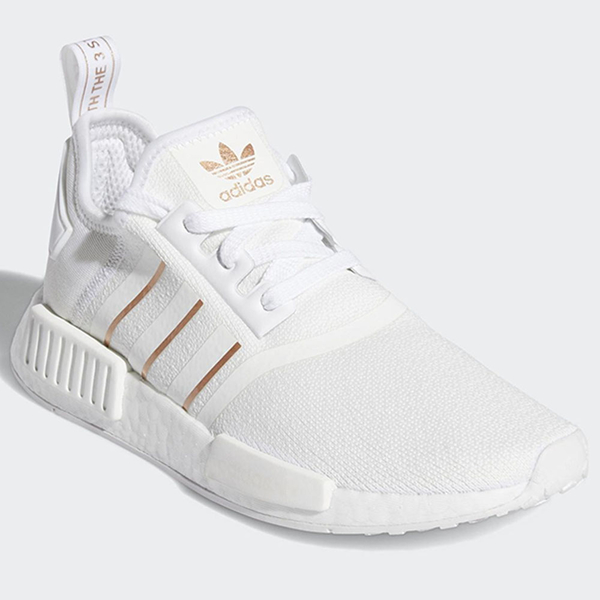 ADIDAS NMD_R1 女鞋 慢跑 休閒 BOOST 襪套 透氣 白 金【運動世界】FW6434 product thumbnail 2