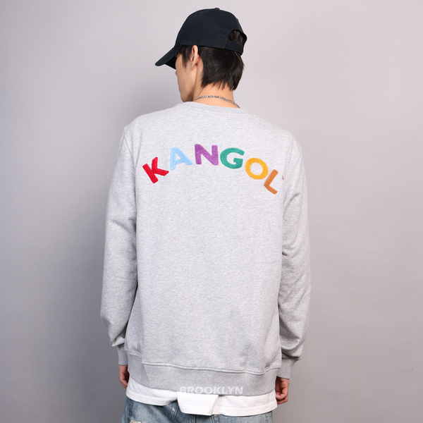 KANGOL 大學T 麻灰 刺繡 彩色 絨毛LOGO 袋鼠 長袖 男女 (布魯克林) 6055100412 product thumbnail 5