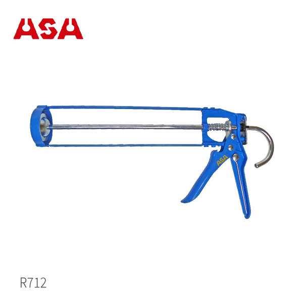 ASA【骨架型不滴膠矽利康槍 R712】台灣製 7倍槓桿 13mm行程 矽力康槍 打糊槍 silicone槍 填縫膠槍