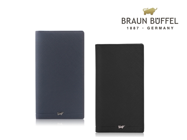 【全新正品】 BRAUN BUFFEL 小金牛 格瑞克 超薄真皮長夾 【寧寧小舖/台中30年皮件老店】 BF338-620-1