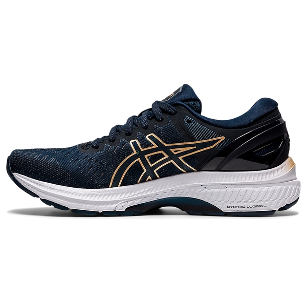 ASICS GEL-KAYANO 27 女鞋 慢跑 路跑 避震 低足弓 藍 金【運動世界】1012A649-402 product thumbnail 4