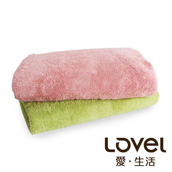 Lovel 7倍強效吸水抗菌超細纖維浴巾2件組(共9色)