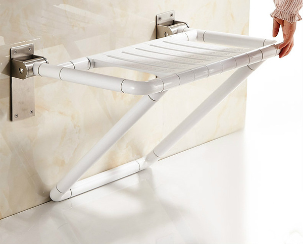 【麗室衛浴】G-057 特別訂製 加寬蒸氣、淋浴專用摺疊淋浴椅 可承受180公斤