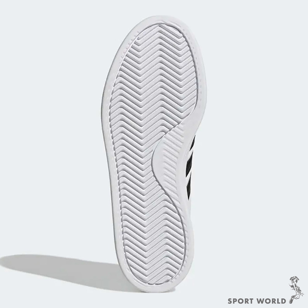 ADIDAS GRAND COURT 女鞋 休閒 板鞋 滑板 皮革 復古 白 黑 GW9214 product thumbnail 7