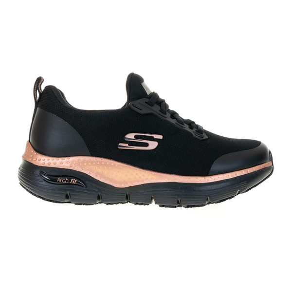 SKECHERS ARCH FIT SR 女 工作鞋 黑 足弓支撐 108023BKRG product thumbnail 3