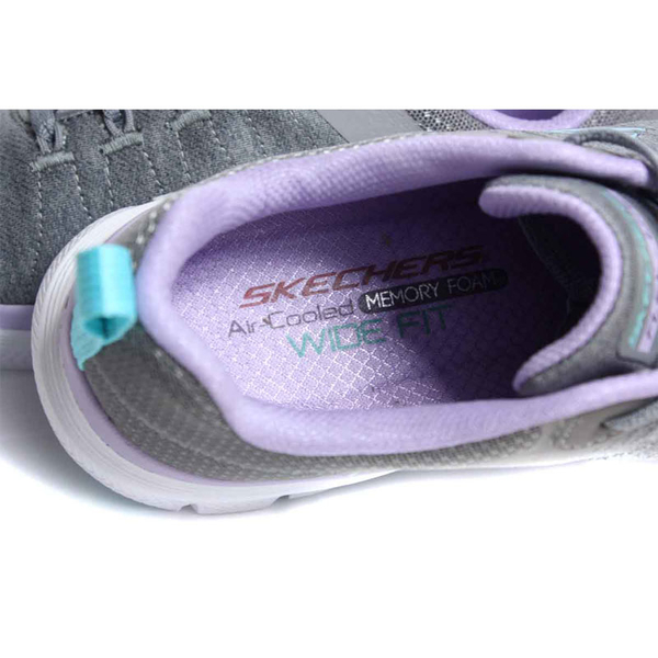 SKECHERS FLEX-LITE 運動鞋 女鞋 灰色 寬楦 149307WGYLV no507 product thumbnail 6