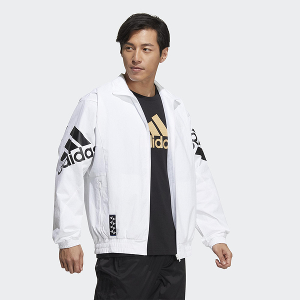 Adidas FI BP1 WVJK 男裝 外套 立領 休閒 口袋 尼龍 手袖LOGO 白【運動世界】HE7458 product thumbnail 5