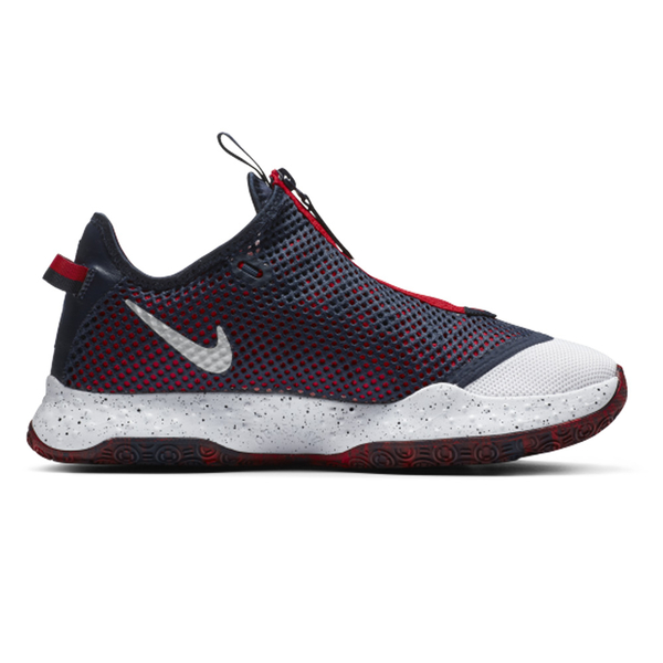 Nike PG 4 EP 男鞋 籃球 拉鍊 耐磨 氣墊 透氣 緩震 白藍【運動世界】CD5082-101 product thumbnail 3