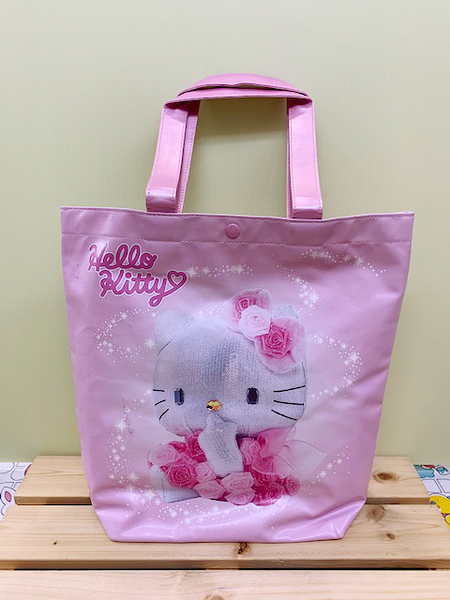 【震撼精品百貨】Hello Kitty 凱蒂貓~Sanrio HELLO KITTY手提袋/肩背包-玫瑰#44251