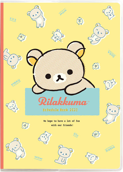 【震撼精品百貨】2023年 掛曆/年曆/手帳~Rilakkuma San-X 拉拉熊懶懶熊 2023 A5年曆手帳本-黃*81460