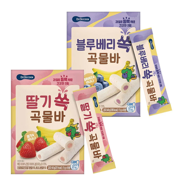 韓國 BEBECOOK 寶膳 幼兒水果酥酥捲(2款可選)