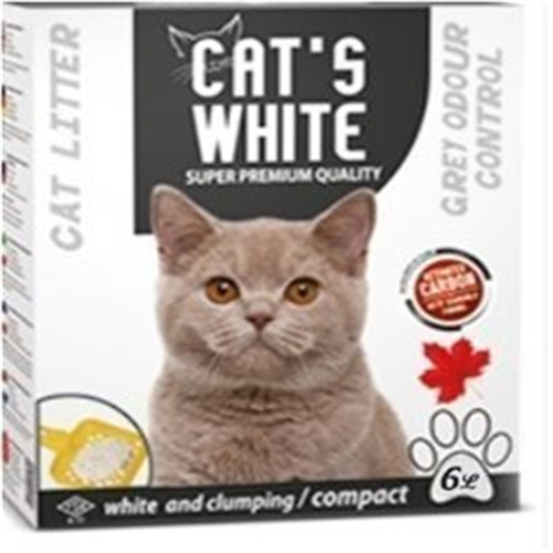 『寵喵樂旗艦店』【單盒】CATS WHITE《白喵貓砂》6LB 膨潤土凝結貓砂(貓砂 礦物砂 膨潤土 凝結貓砂) product thumbnail 5