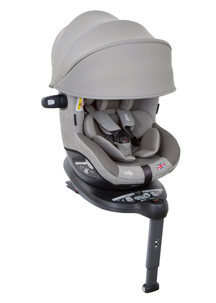 【愛吾兒】奇哥 Joie i-Spin 360™ 0-4歲全方位汽座 頂篷版-灰色(JBD06300A) i-Spin360 Canopy