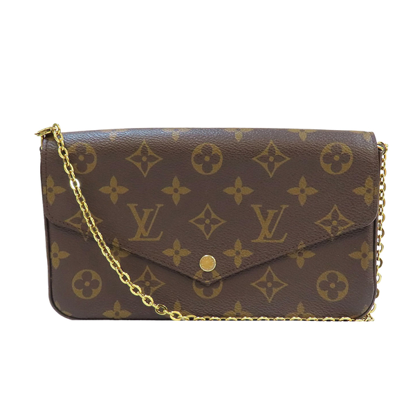 【二手名牌BRAND OFF】LOUIS VUITTON LV 路易威登 棕色 原花 PVC塗層帆布 三合一單肩包 M81896