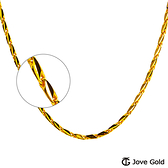 Jove Gold 漾金飾 陽光和煦黃金男項鍊(約3.1錢)(約1.5尺/45cm)