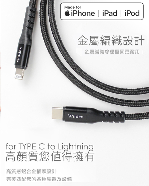 Osiemsens 迷你GaN 氮化鎵33W充電器-白+WIDEX蘋果認證 Type-C to Lightning PD30W快充線2米 product thumbnail 9
