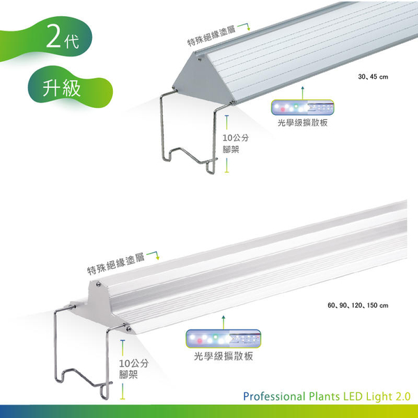 {台中水族} ISTA- 2代高演色專業水草造景燈 2尺 特價 product thumbnail 5