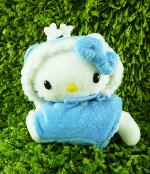 【震撼精品百貨】hello kitty 凱蒂貓~絨毛娃娃-藍麋鹿