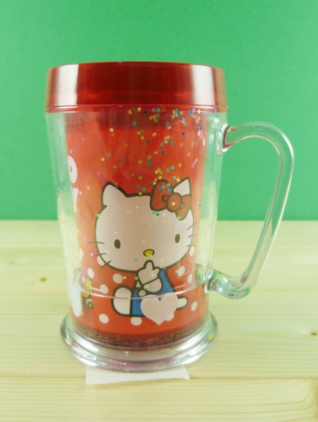 【震撼精品百貨】Hello Kitty 凱蒂貓~造型塑膠杯~紅蘋果